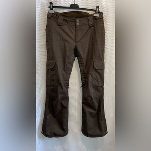 Women’s THE NORTH FACE brown recco Hyvent cargo‎ snow pants size small